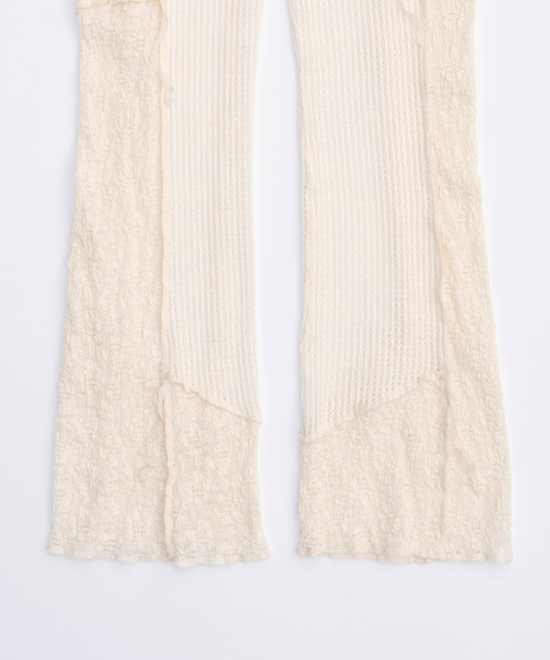 【PRE-ORDER】Mesh Combination Outseam Flare Pants