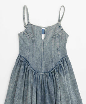 Denim Camisole Maxi One-piece Dress
