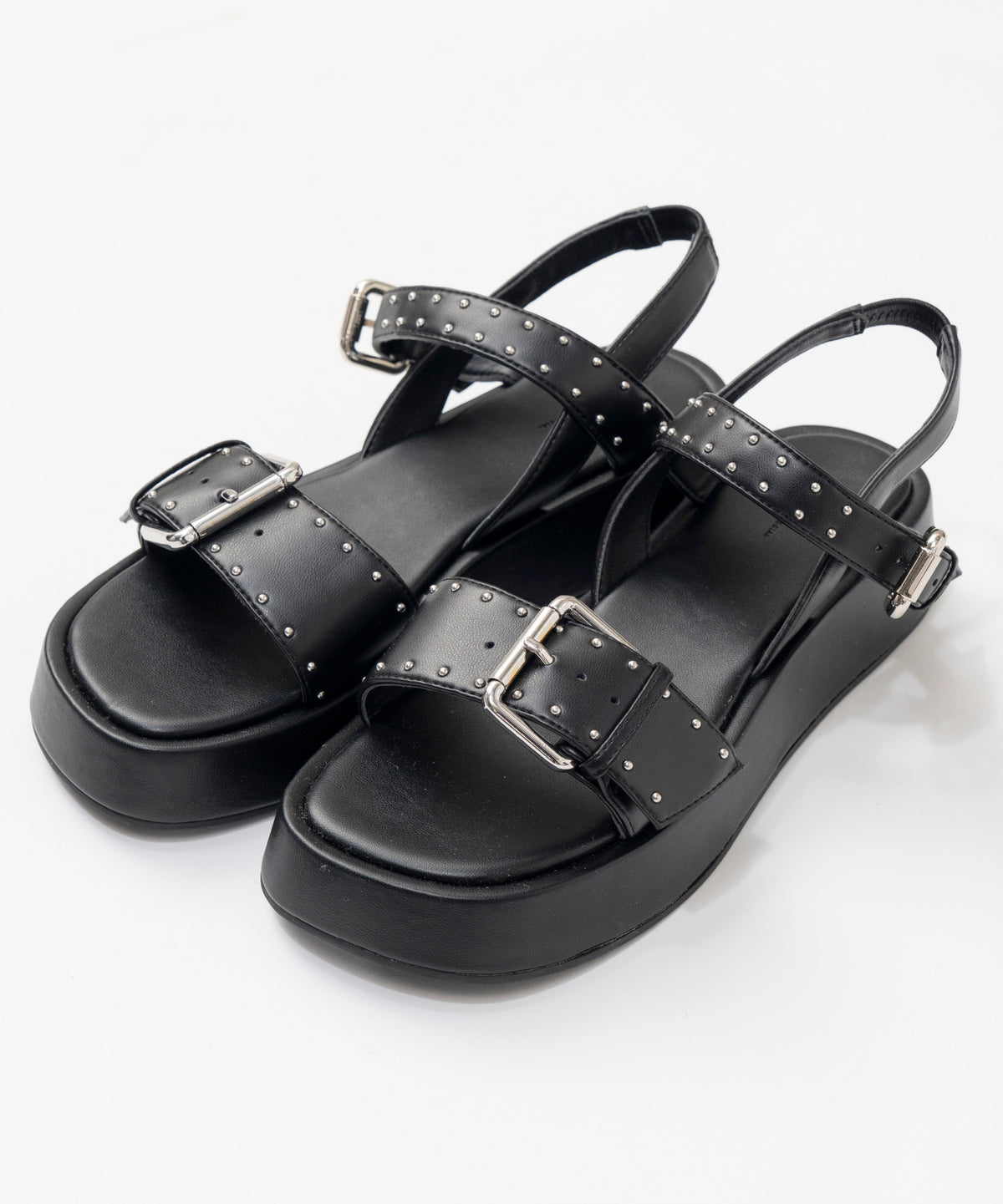 【26SPRING PRE-ORDER】Studded Wide Belt Sandals