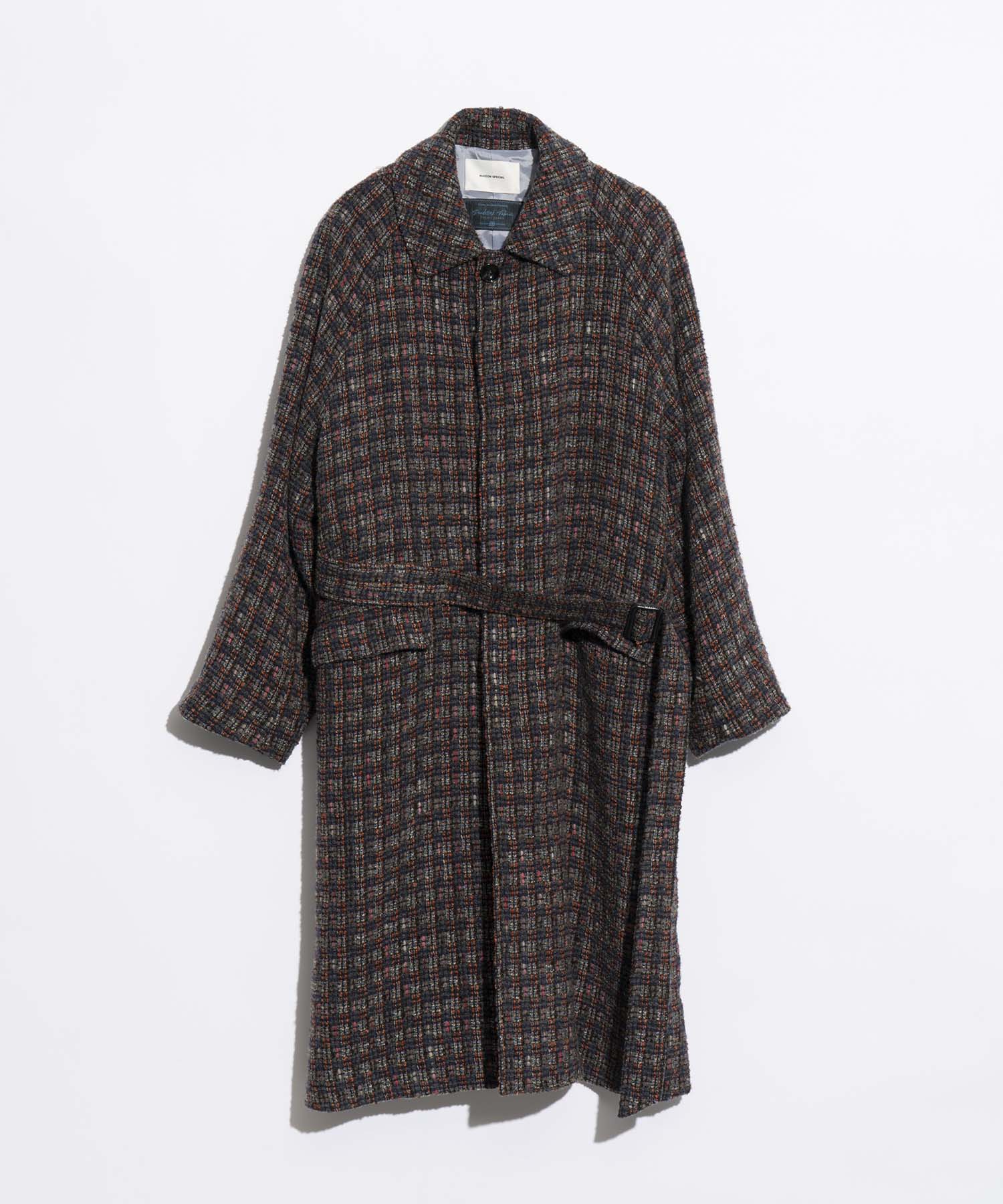 【Italian Dead Stock Fabric】Dress-Over Balmacaan Coat