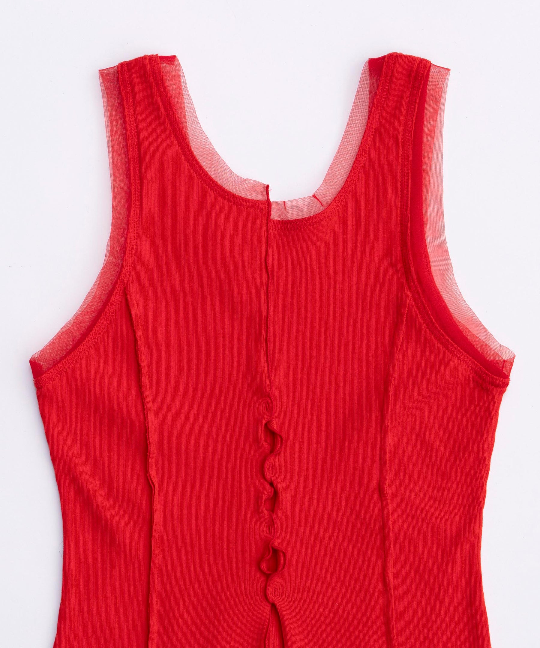 【PRE-ORDER】Tulle Piping 2way Tank Top