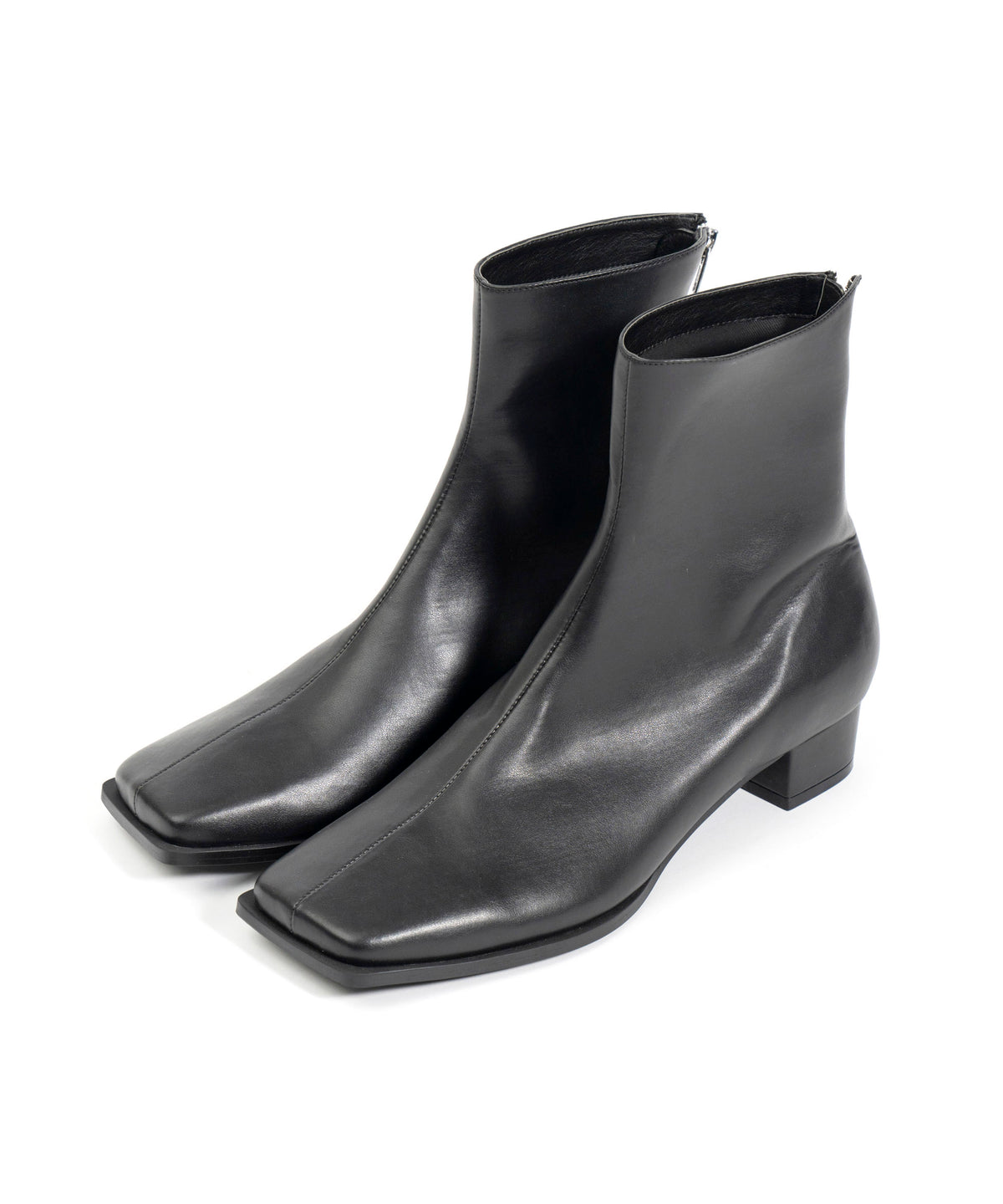 【SALE】Low Heel Square Short Boots