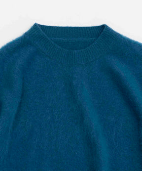 【SALE】Royal Cashmere Special Blushed Prime-Over Crew Neck Knit Pullover
