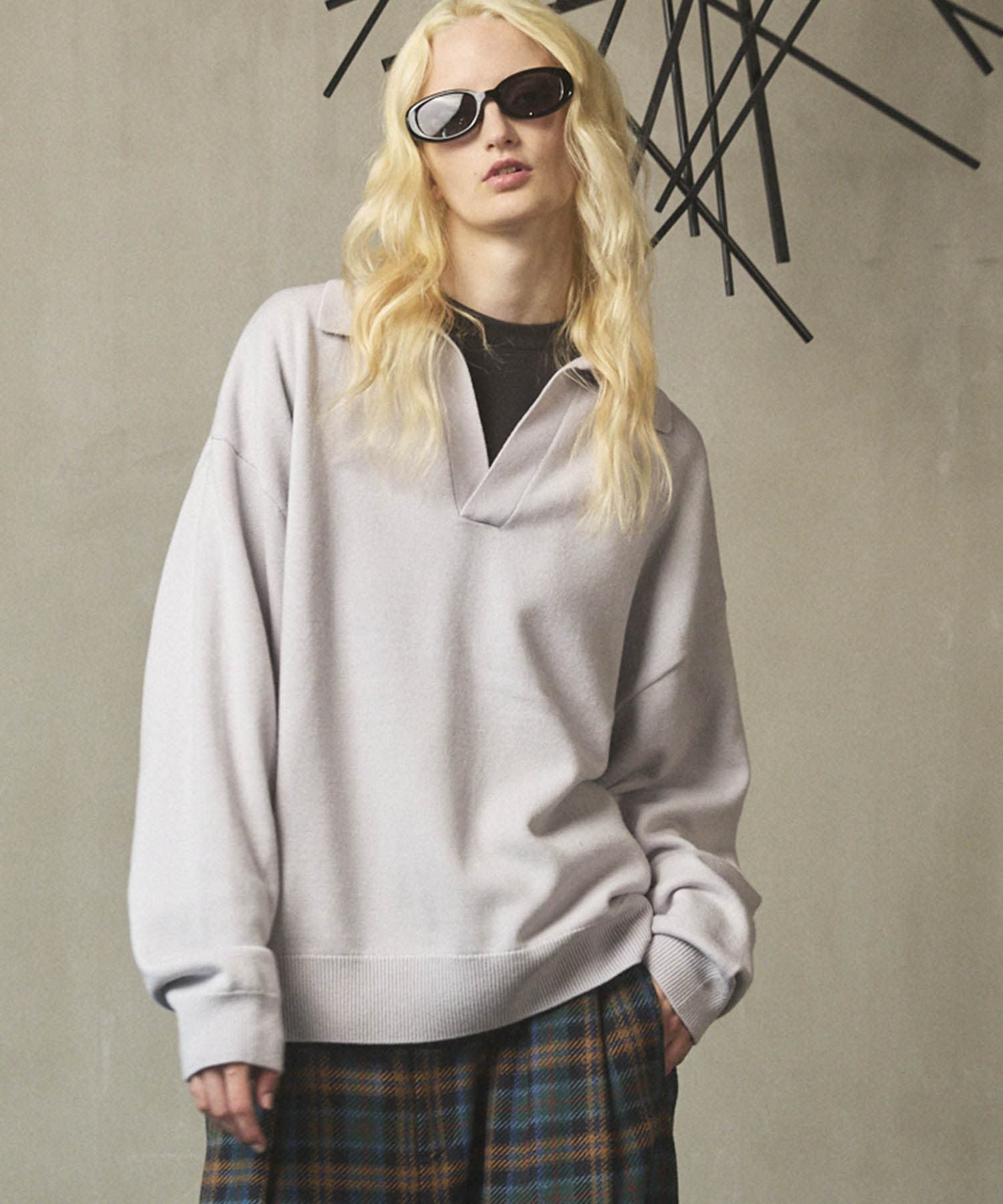 Cashfeel Extra Fine Merino Wool Prime-Over Skipper Knit Pullover