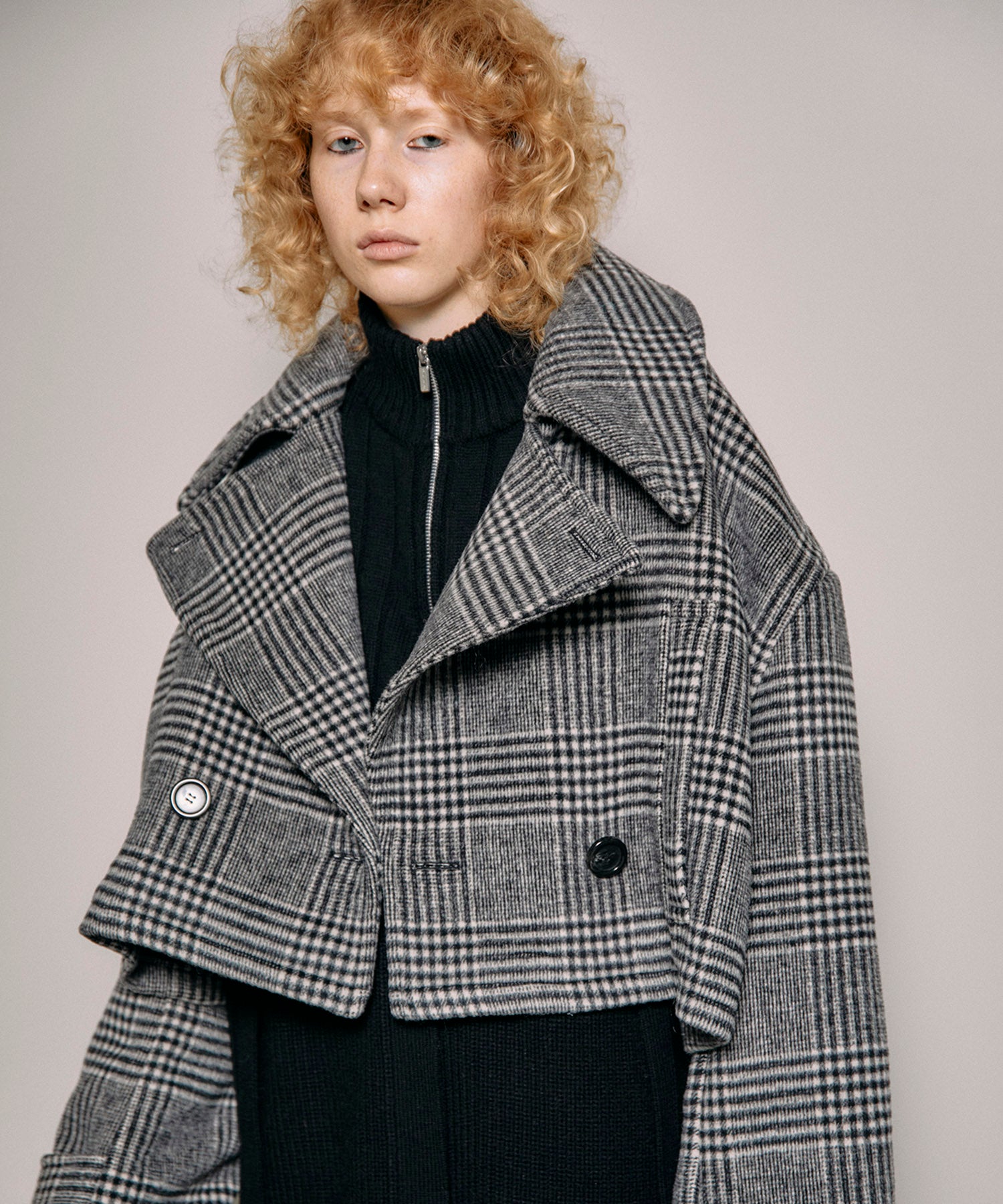 SALE】Cropped Peacoat