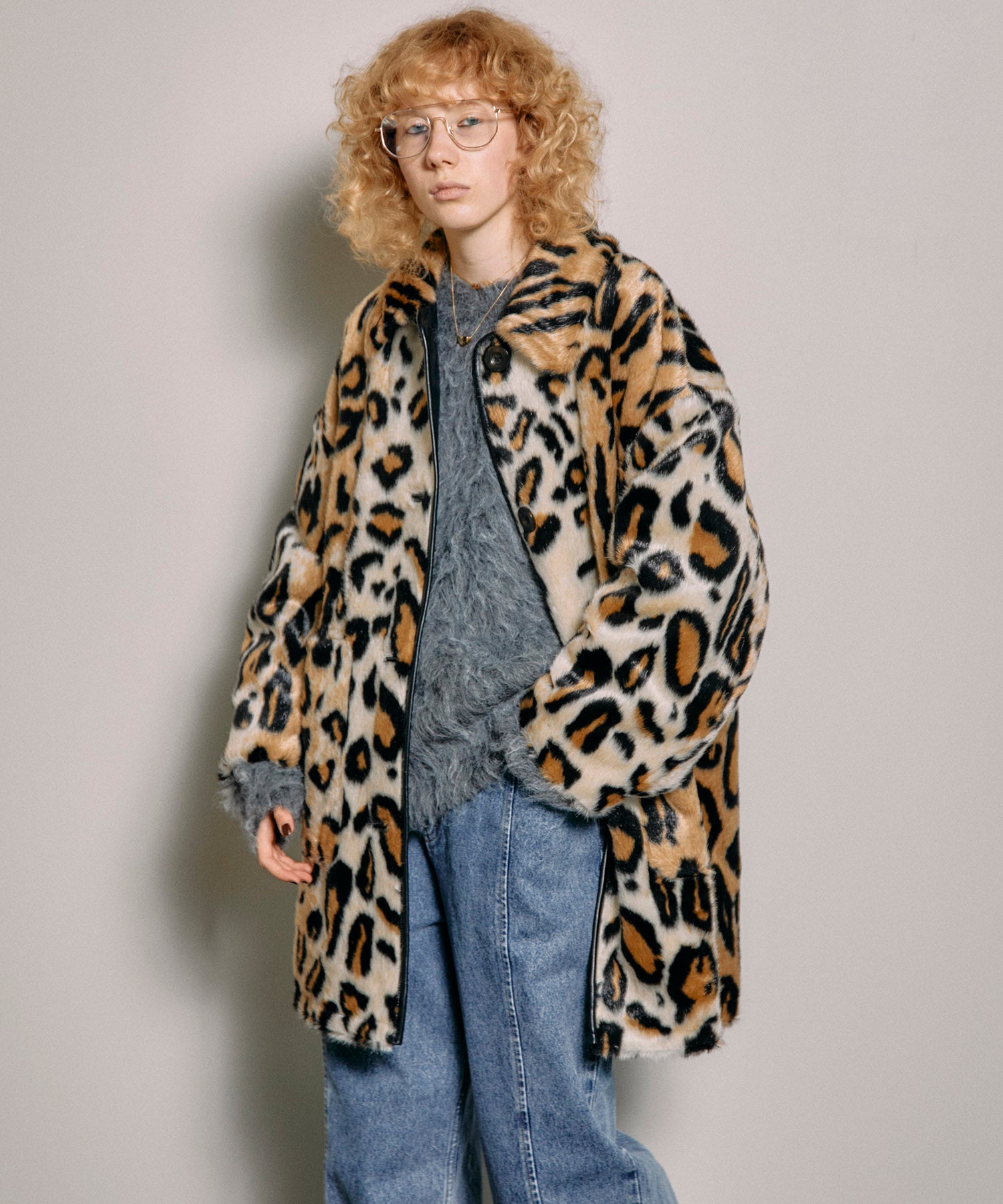 MAISON SPECIAL leopard mohair knit - ニット/セーター