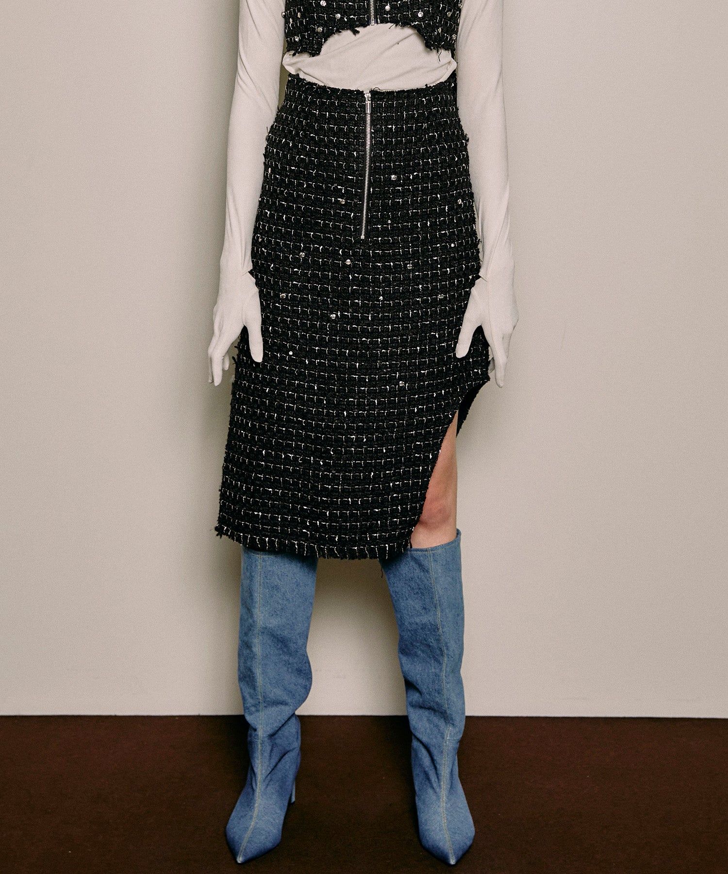 【L’appartement】Wool asymmetry スカート