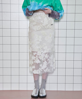 Pokopoko Flower Tight Skirt