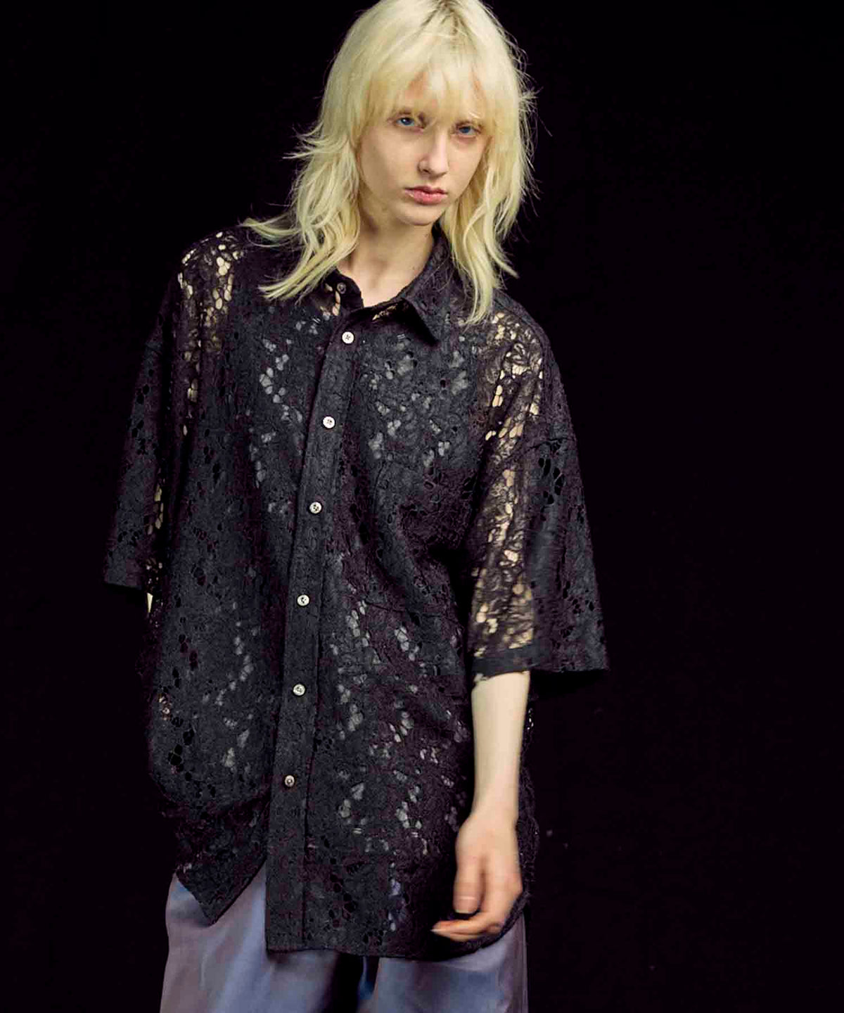 Prime-Over Regular Collar Short Sleeve Shirt