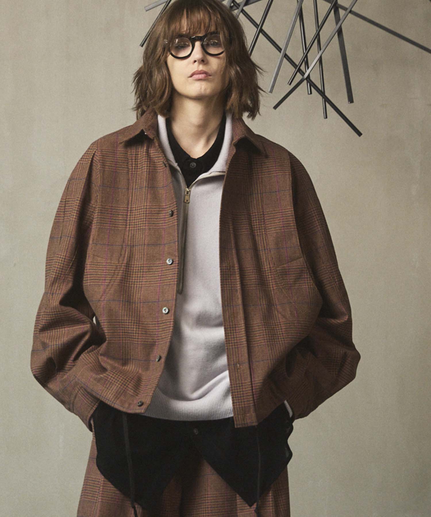 Italian Dead Stock Fabric】Prime-Over Curved Pocket Shirts