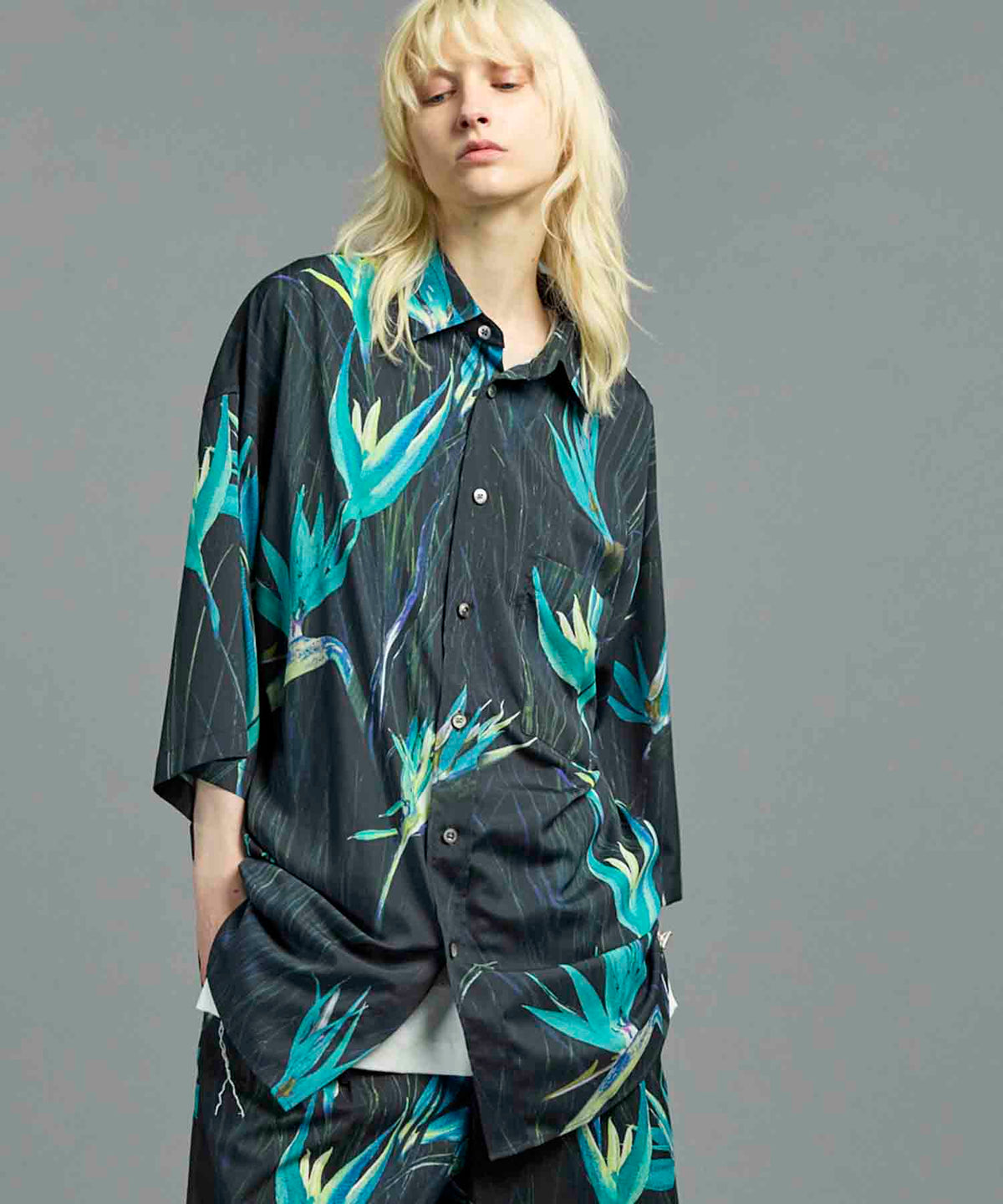 【LIMITED EDITION】ORIGINAL GRAPHIC Prime-Over Regular Collar Short Sleeve Shirt Coat