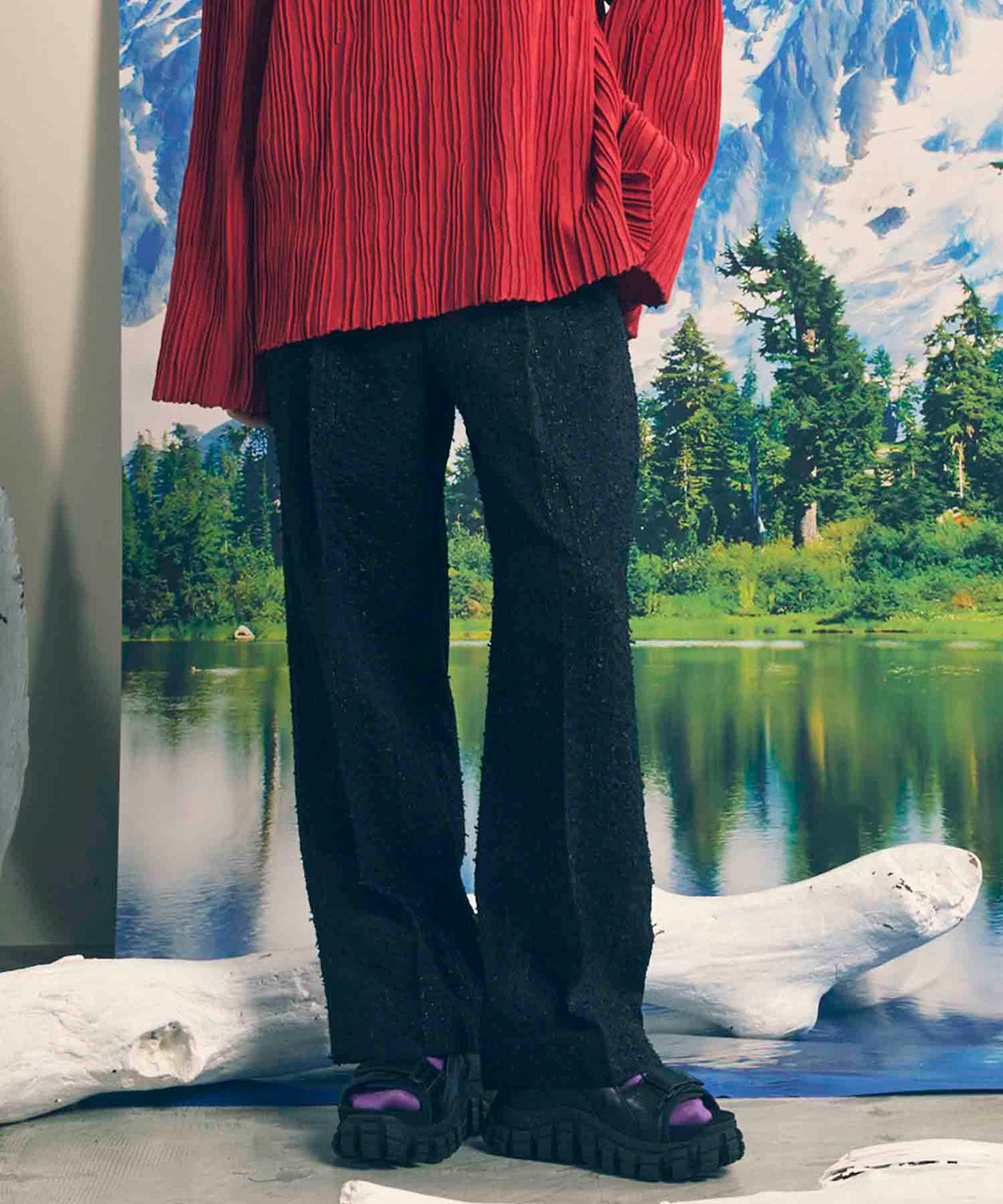 【限量版】One-Tuck Wide Pants