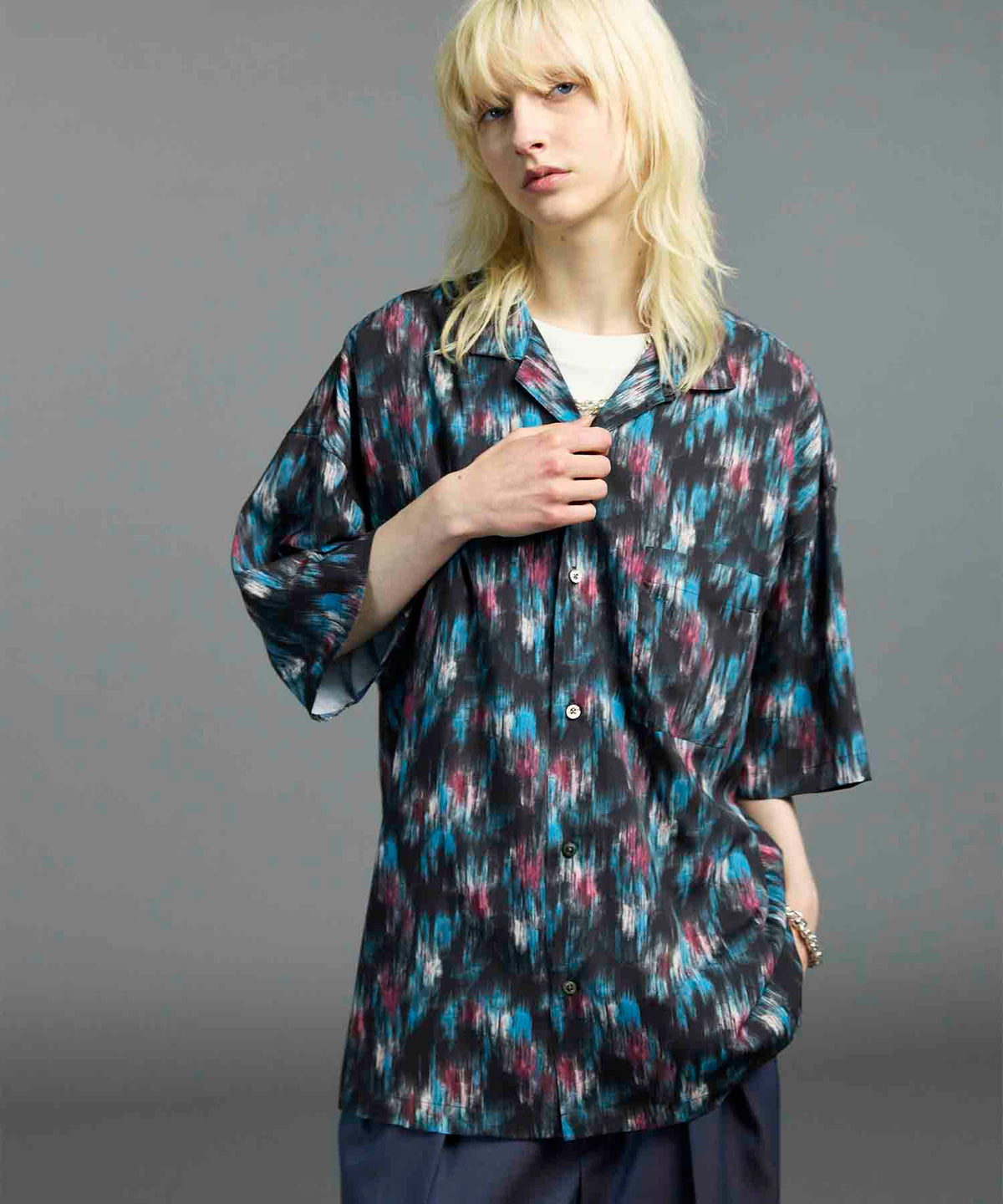 【LIMITED EDITION】ORIGINAL GRAPHIC Prime-Over Open Collar Short Sleeve Shirt