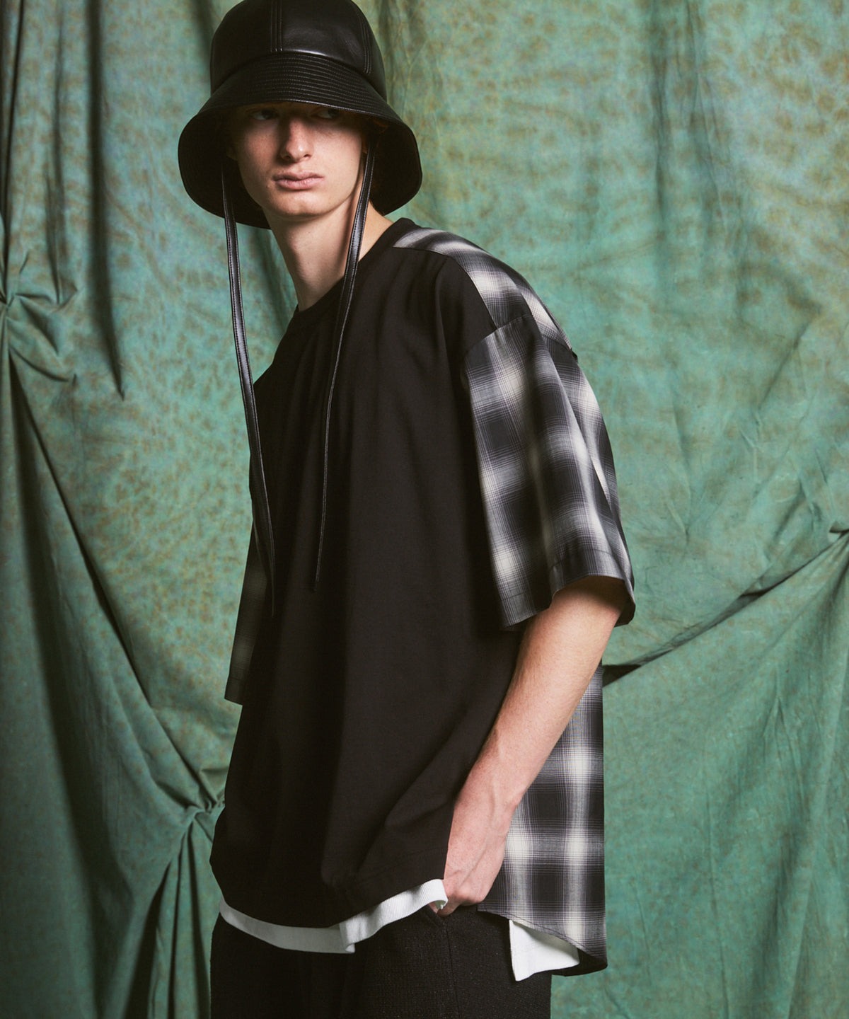 【26SS PRE-ORDER】Birdseye Jersey Mesh Prime-Over Henry Neck Short-sleeved T-shirt
