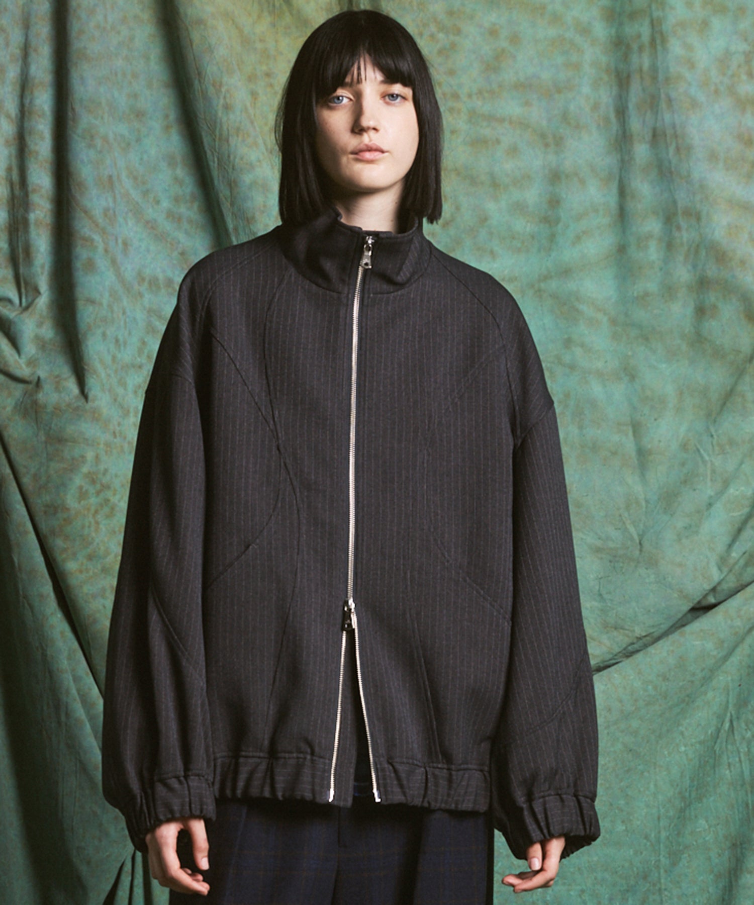 26AW PRE-ORDER】Curve Switching Prime-Over Stand Collar Blouson