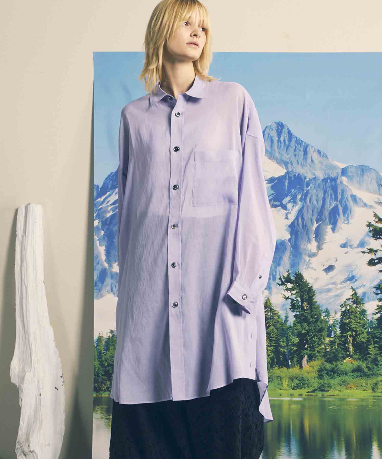 その他 MAISON SPECIAL Prime-Over Maxi Shirt LIMITED EDITION】Prime-Over Maxi Shirt Coat