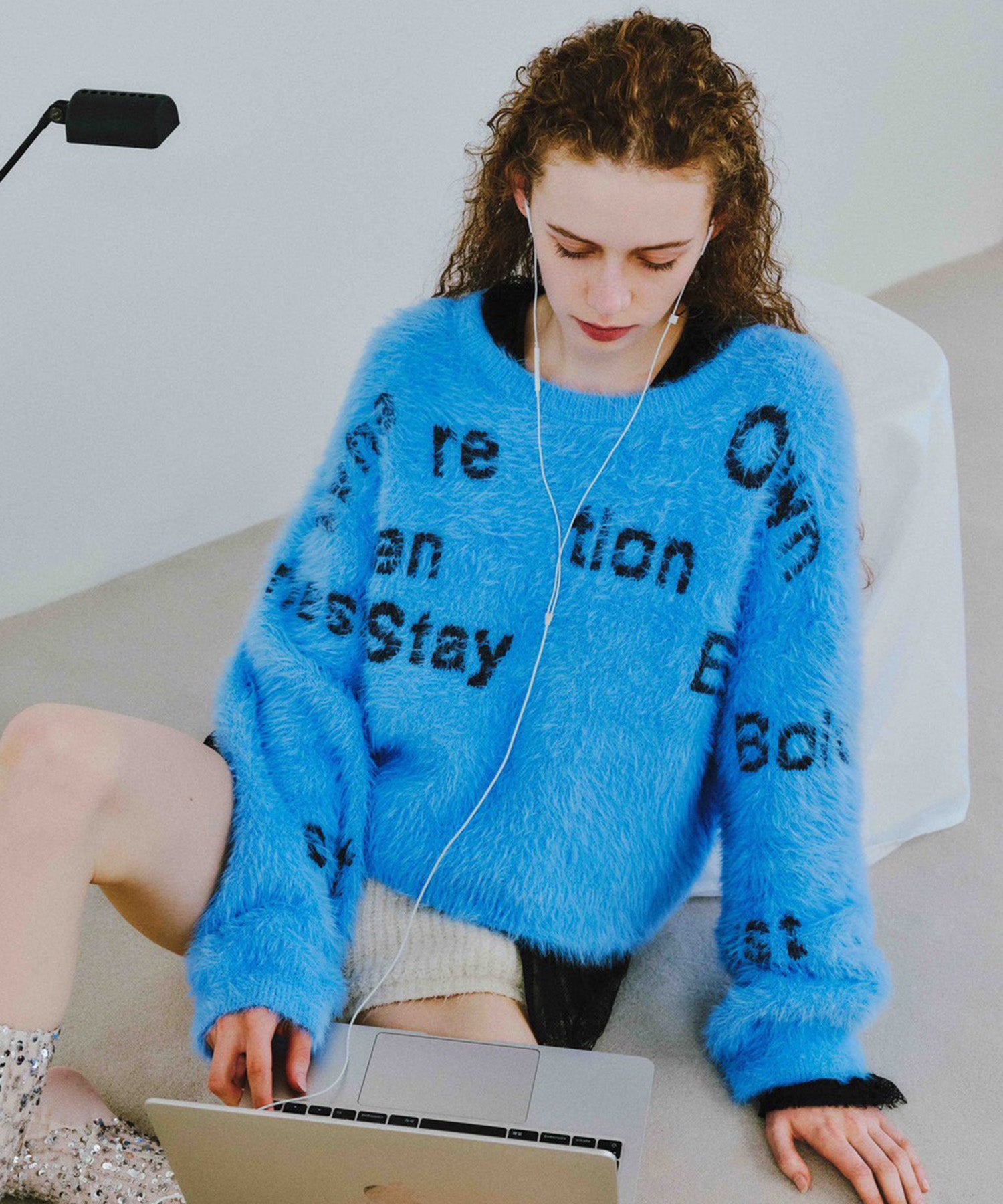 Shaggy Logo Knit Tops