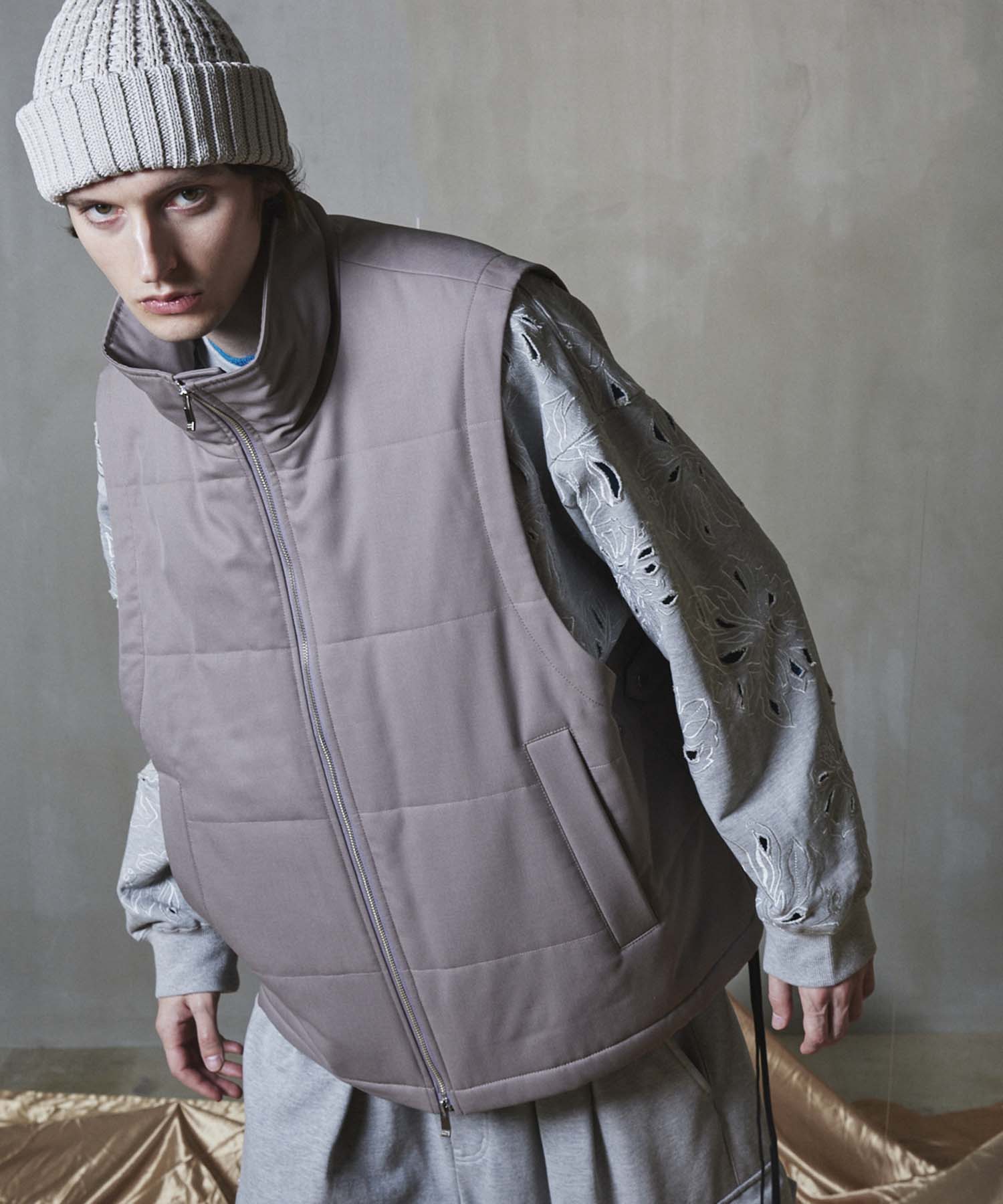 23AW PRE-ORDER】T/W Stretch Prime-Over Puffer Vest