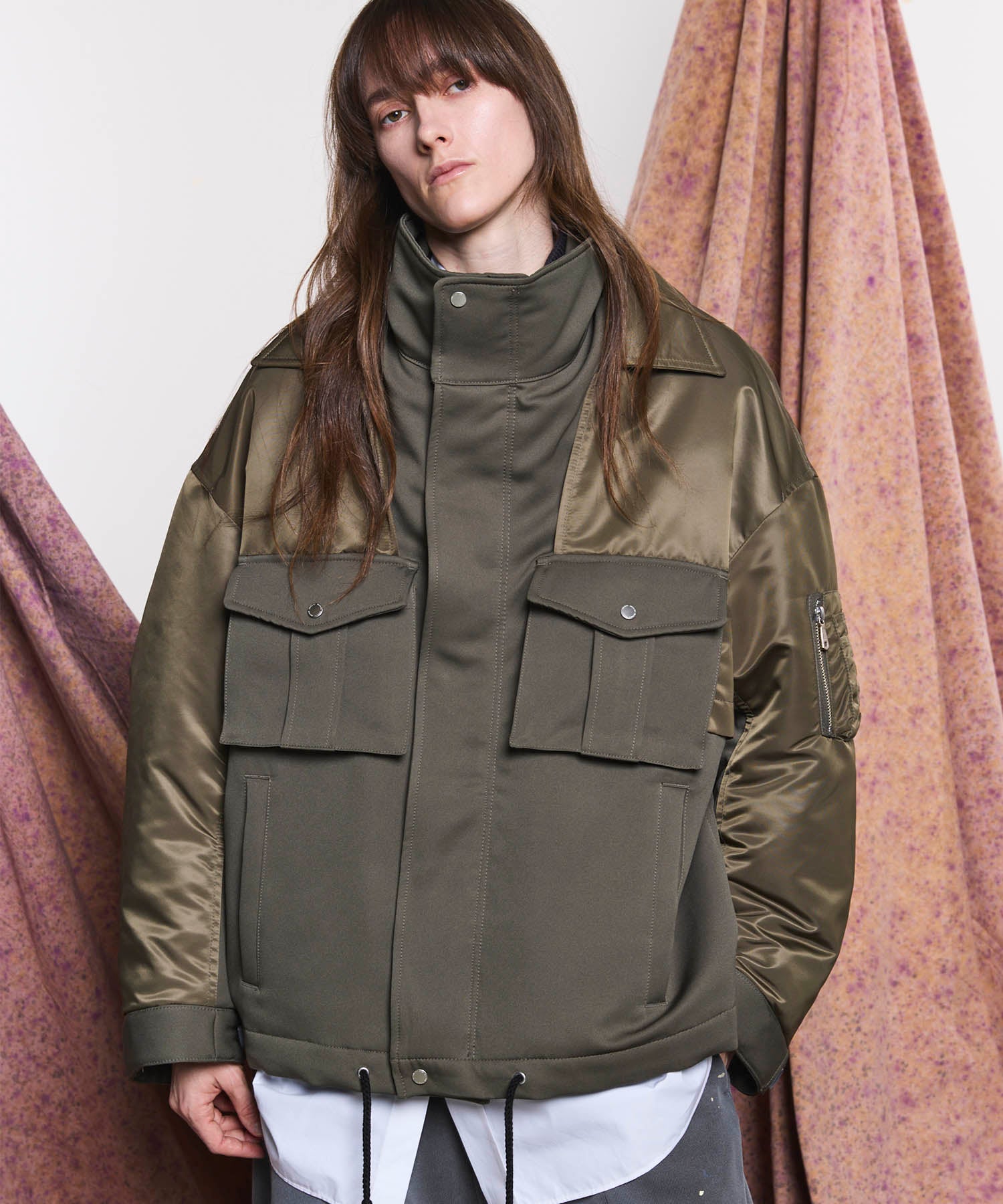 Prime-Over Docking Military Blouson