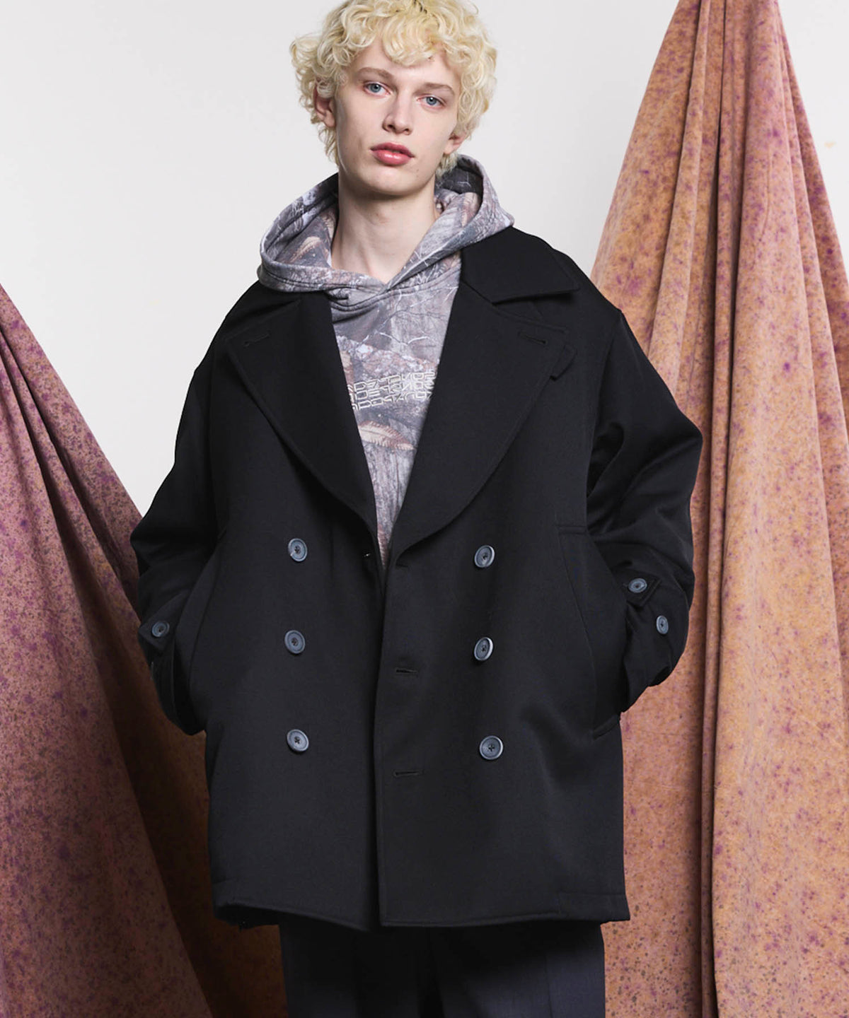 Italian Dead Stock Fabric Prime-Over Pea Coat