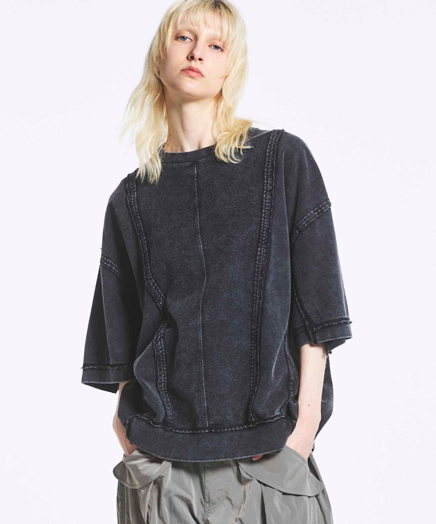 Chemical Over-Dyed Inside-Out Prime-Over Crew Neck T-Shirt