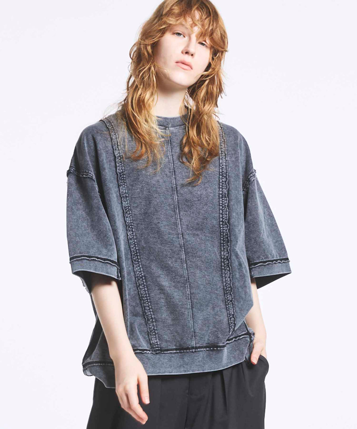 Chemical Over-Dyed Inside-Out Prime-Over Crew Neck T-Shirt