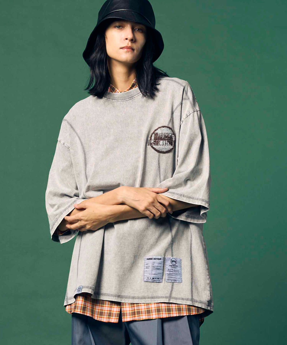 【Hypnose Association for MAISON SPECIAL】「Patch」Prime-Over Crew Neck T-Shirt