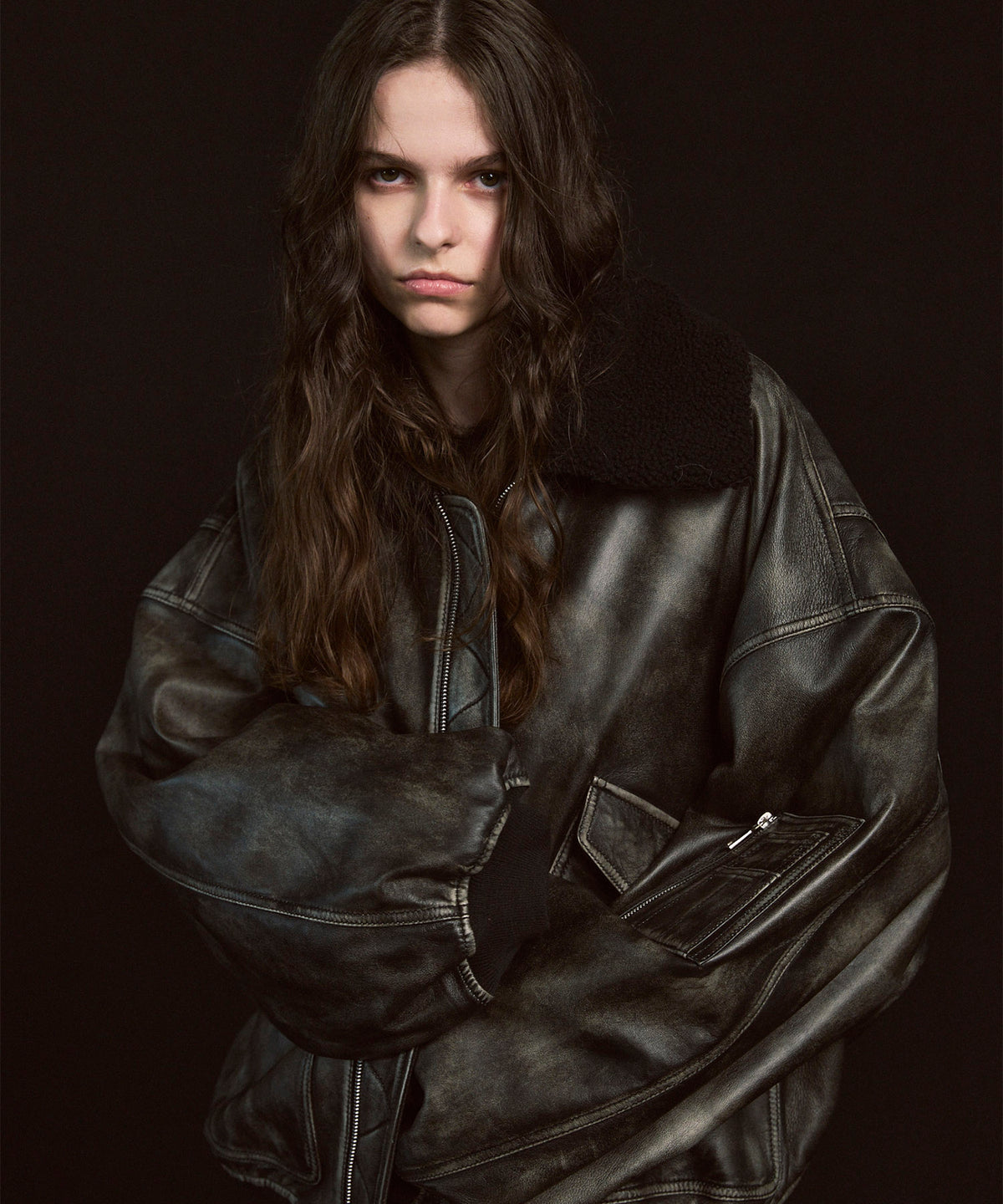 【25AW PRE-ORDER】Sheep Leather Mouton G-1飞行Jacket