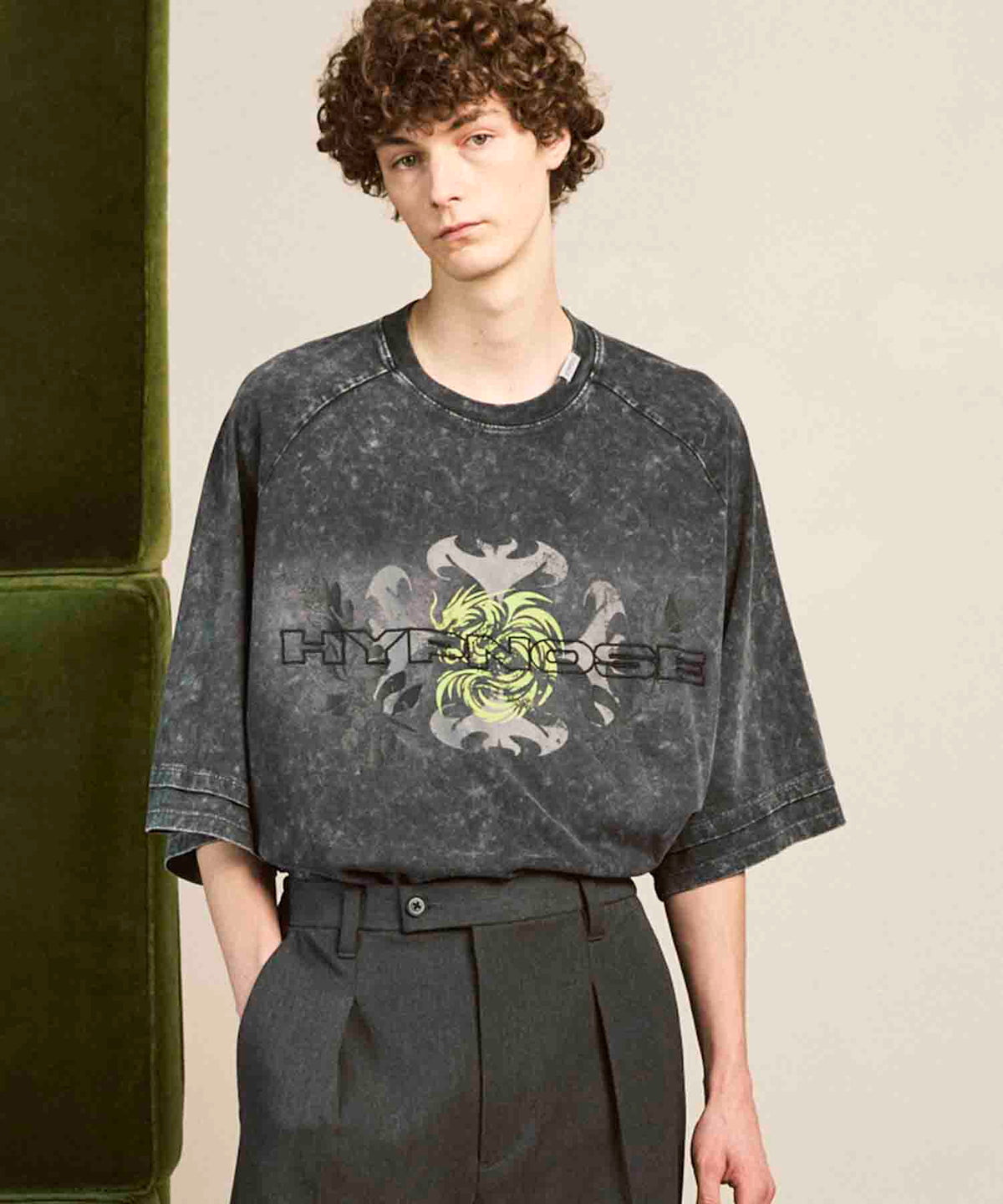 【Hypnose Association for MAISON SPECIAL】「Butterfly」Prime-Over Crew Neck T-Shirt