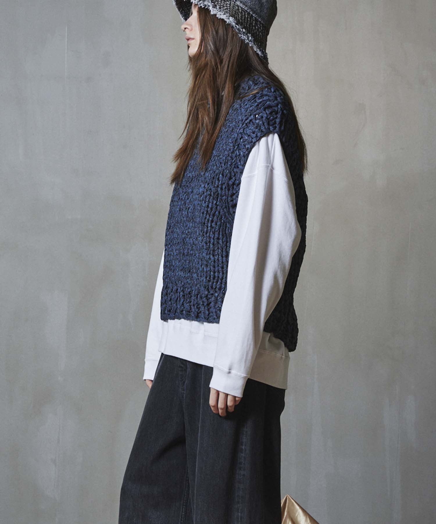 【SALE】Prime-Over Hand Knit Chain Mail Vest
