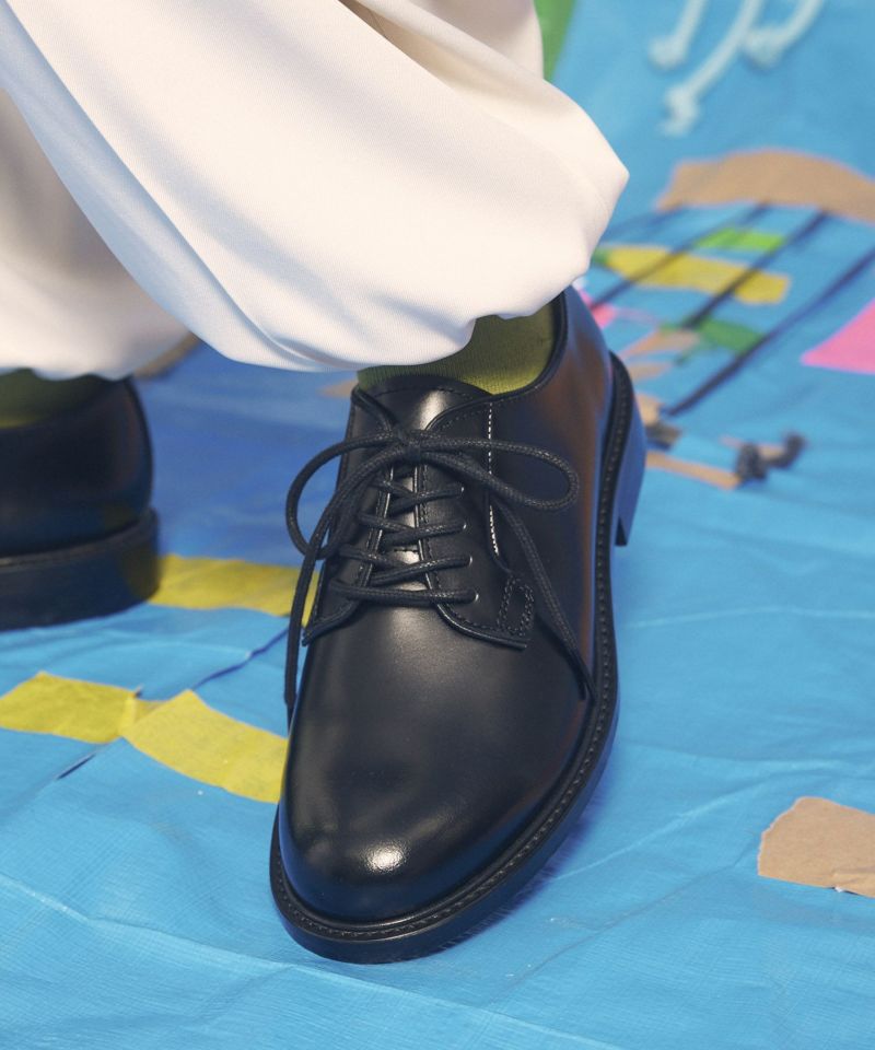 SPECIAL SHOES FACTORY コラボ】東京産スムースレザープレーントゥシューズ