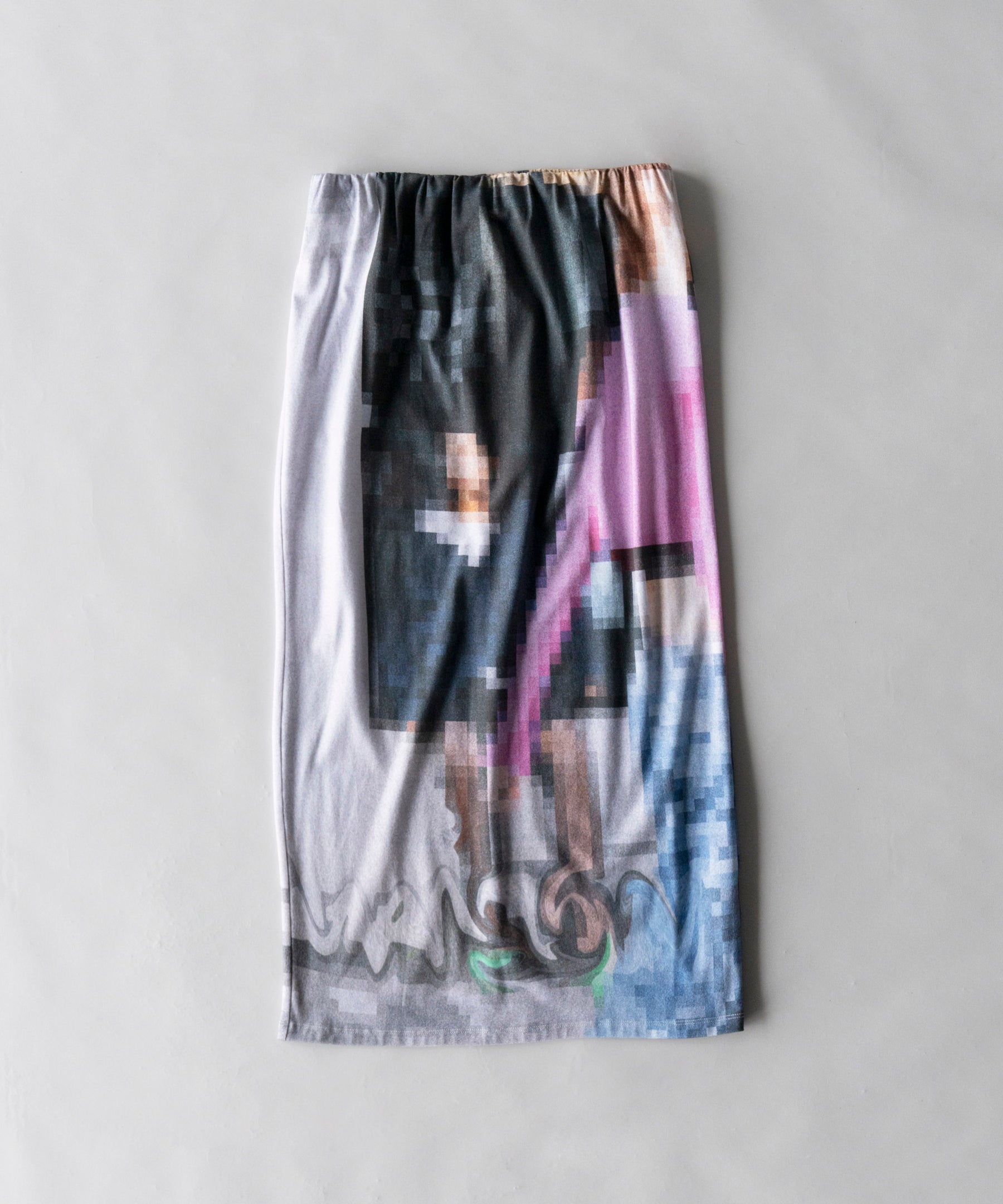 【SALE】Mosaic Print Tight Skirt