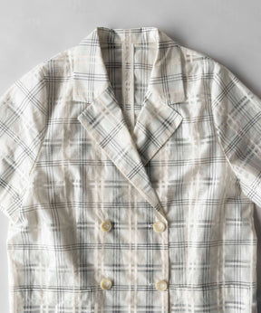 【SALE】Sheer Check Shirt Jacket