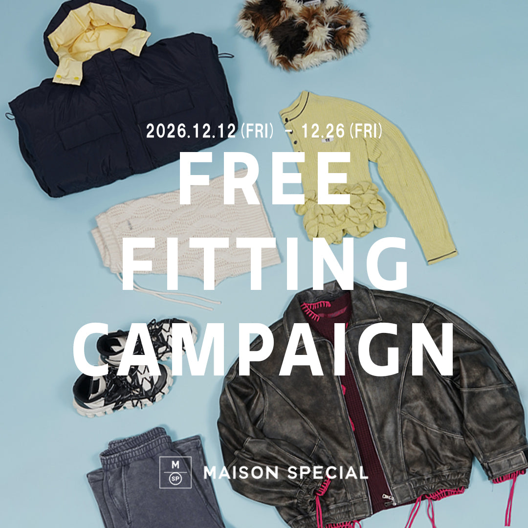 【FREE FITTING CAMPAIGN】ご自宅でご試着-返品送料無料キャンペーン開催