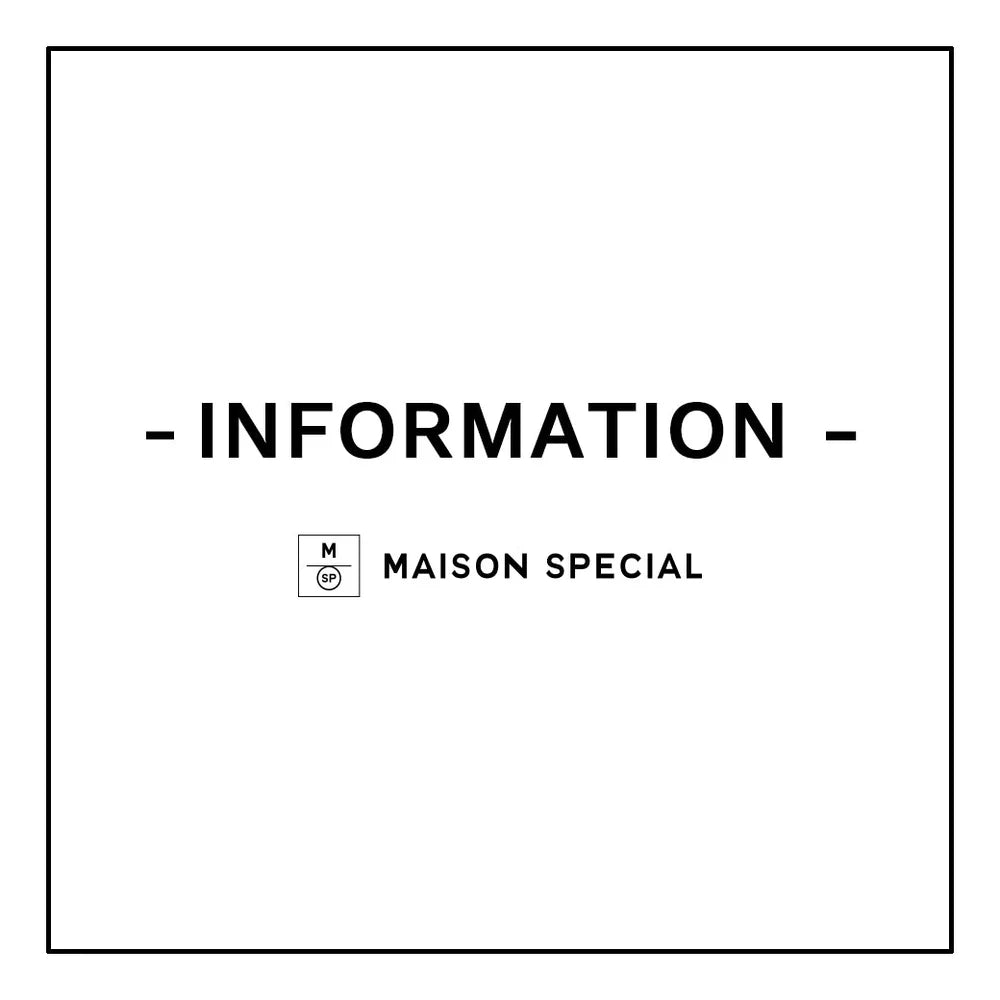MAISON SPECIAL公式オンラインストアのなりすまし偽サイトについて