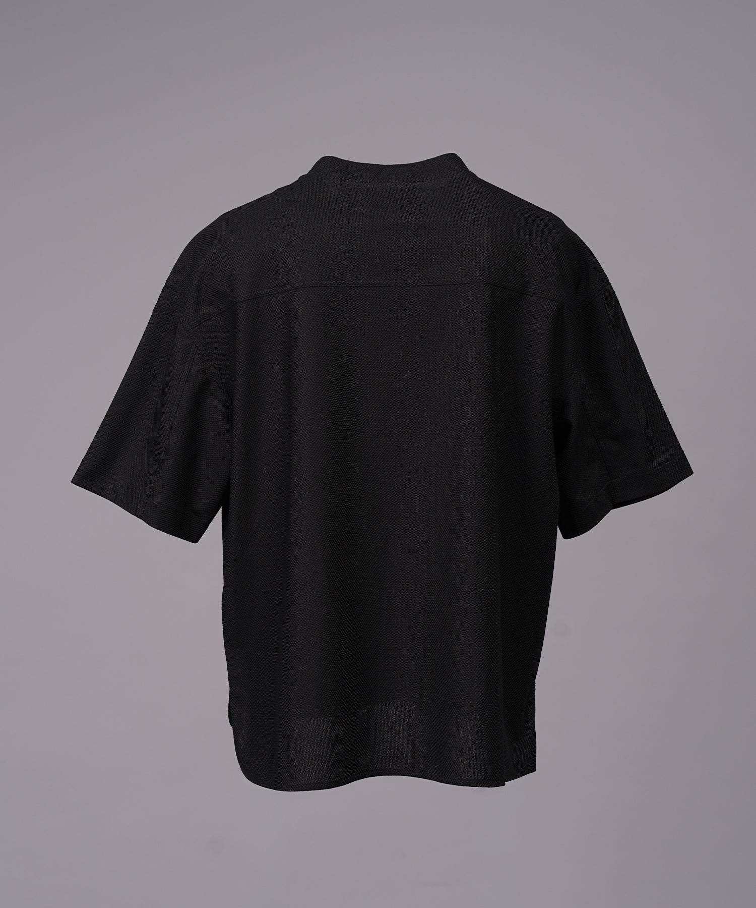 【26SS PRE-ORDER】Birdseye Jersey Mesh Prime-Over Henry Neck Short-sleeved T-shirt