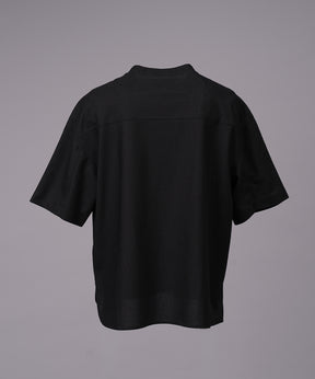【26SS PRE-ORDER】Birdseye Jersey Mesh Prime-Over Henry Neck Short-sleeved T-shirt