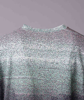 图片拼贴自然双jacquard Prime-Over Kew Neck编织T恤