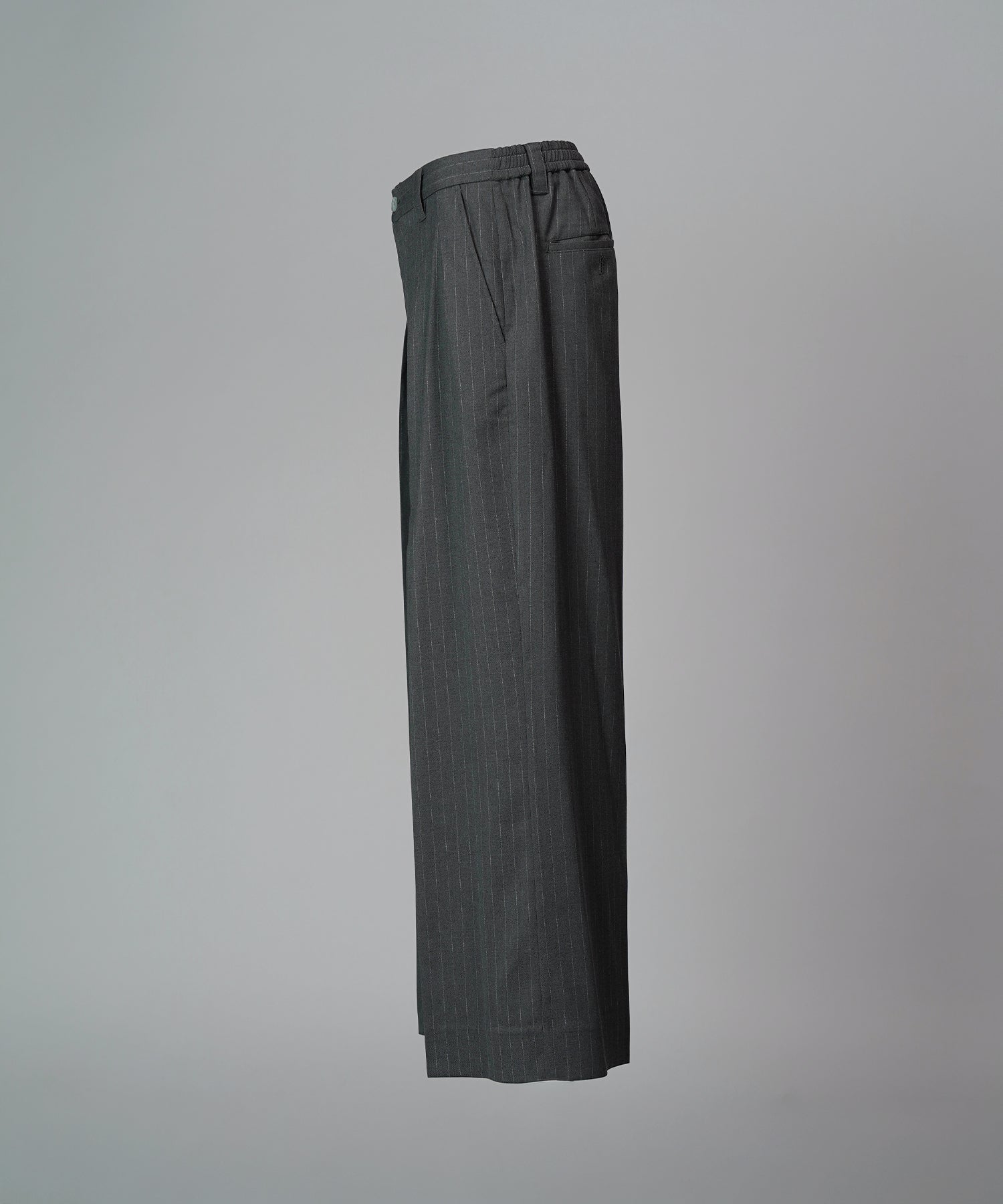 [26SS PRE-ORDER] Airy Striped Gabardine Prime-Wide Two-tuck Pants