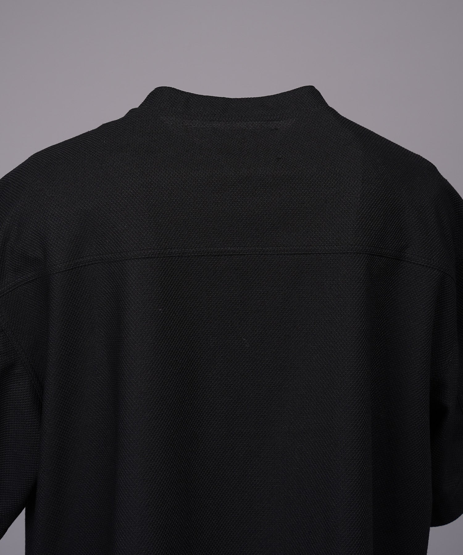 【26SS PRE-ORDER】Birdseye Jersey Mesh Prime-Over Henry Neck Short-sleeved T-shirt