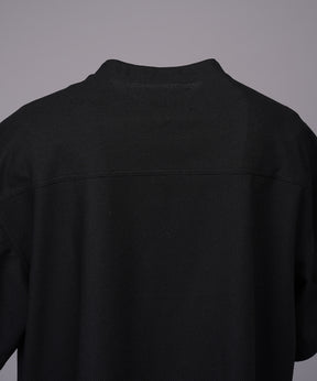 【26SS PRE-ORDER】Birdseye Jersey Mesh Prime-Over Henry Neck Short-sleeved T-shirt