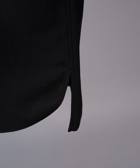 【26SS PRE-ORDER】Birdseye Jersey Mesh Prime-Over Henry Neck Short-sleeved T-shirt