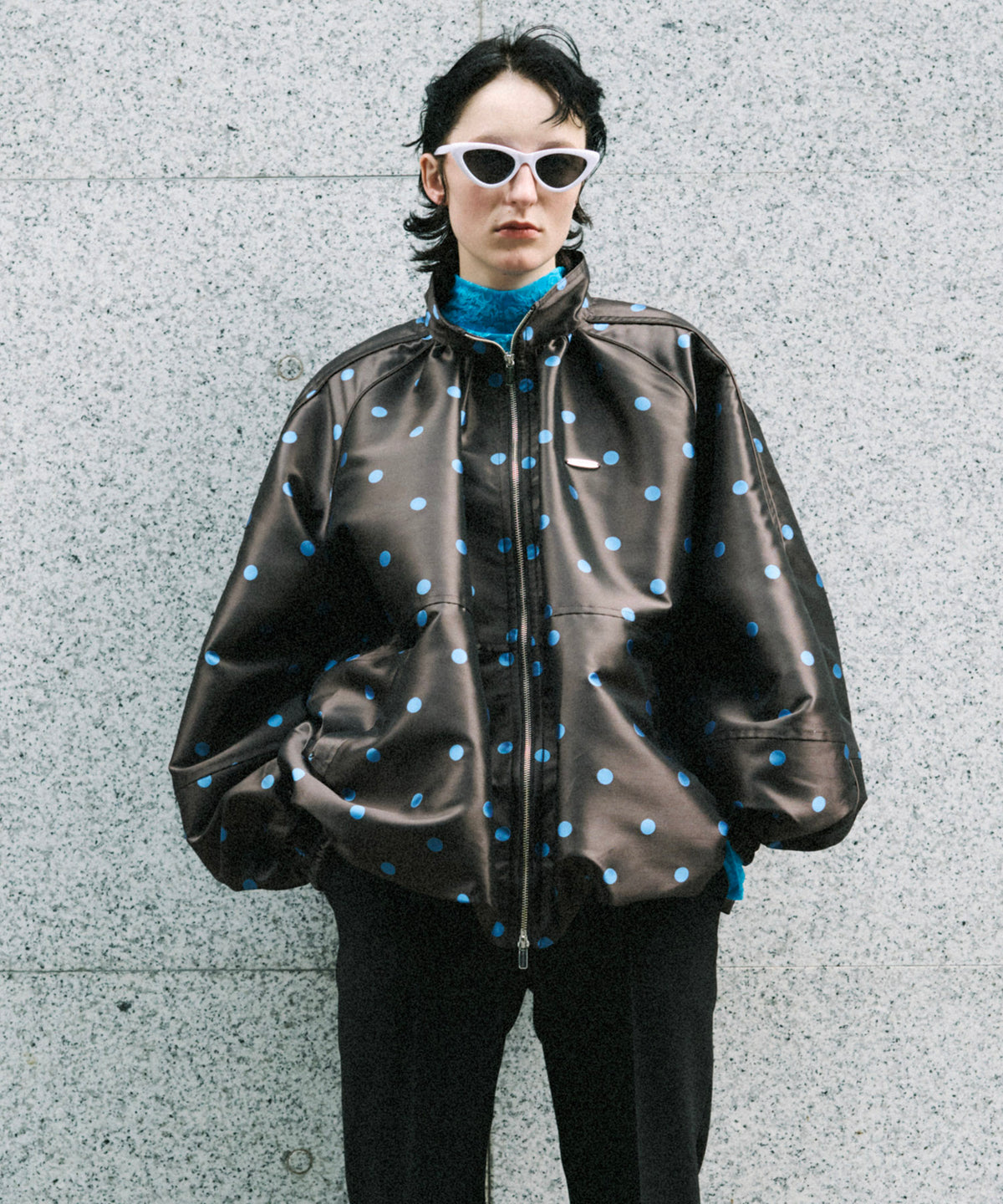 【26SPRING PRE-ORDER】Dot Voluminous Balloon Blouson