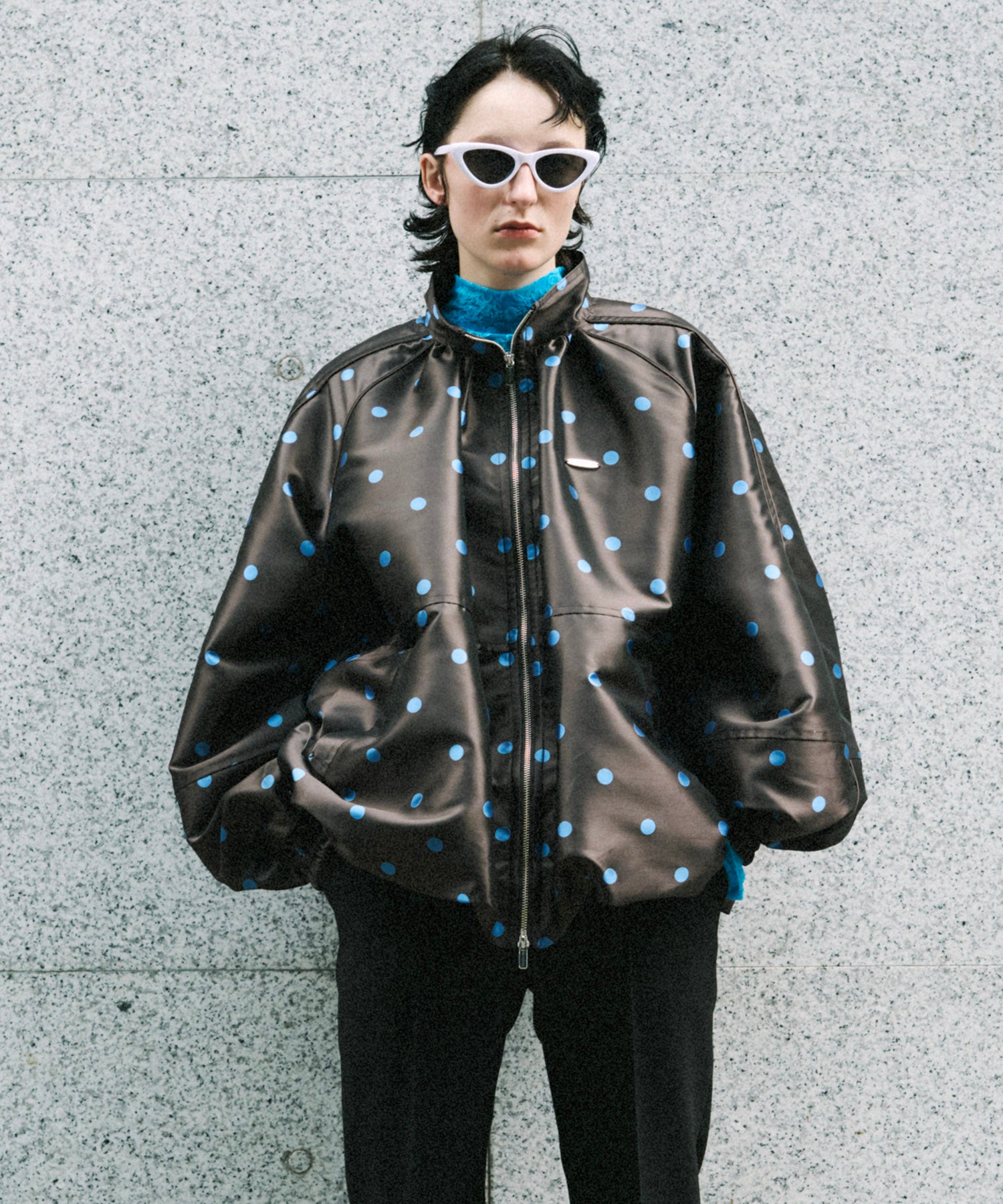 【26SPRING PRE-ORDER】Dot Voluminous Balloon Blouson