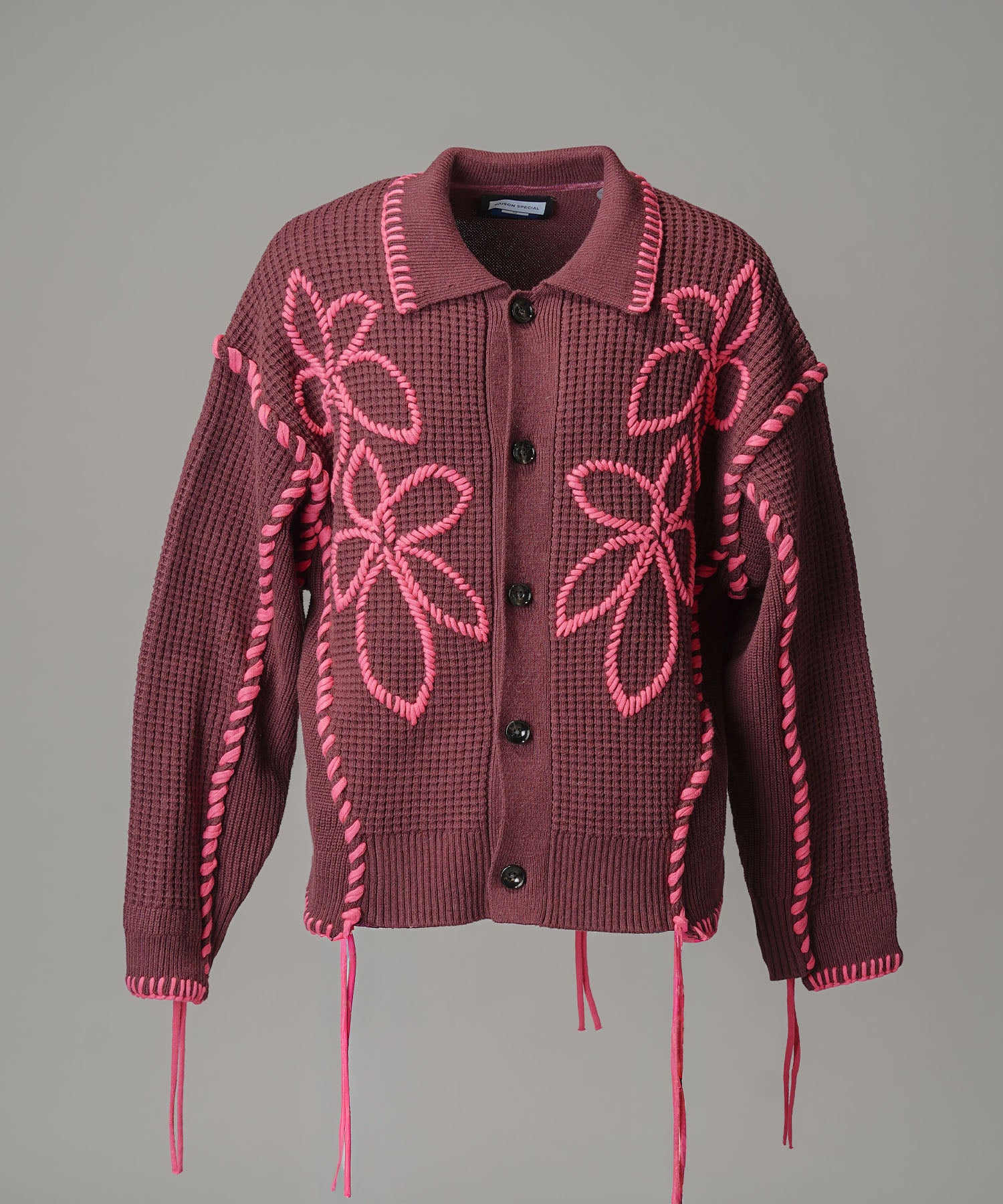 等级短长度超过V领针织套头衫