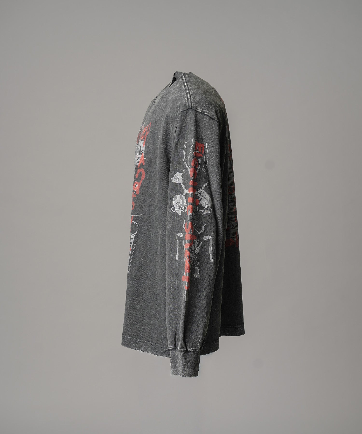 Artist Graphical Embroidery Prime-Over Crew Neck Long Sleeve T-Shirt