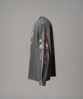 Artist Graphical Embroidery Prime-Over Crew Neck Long Sleeve T-Shirt