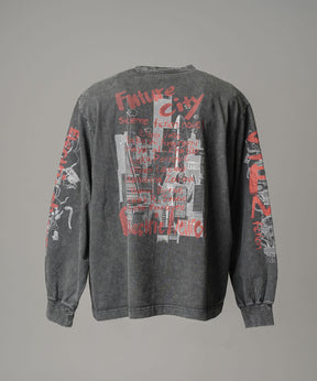 Artist Graphical Embroidery Prime-Over Crew Neck Long Sleeve T-Shirt