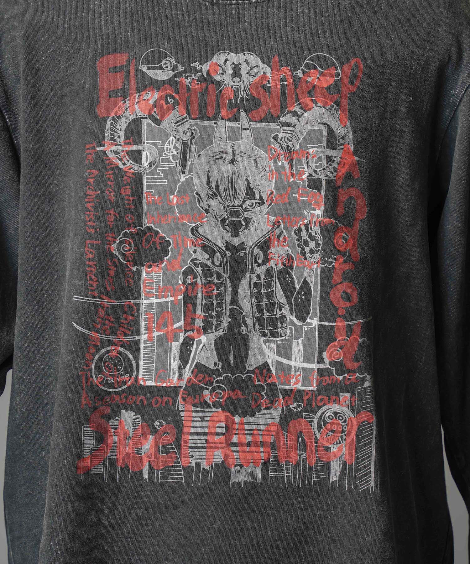 Artist Graphical Embroidery Prime-Over Crew Neck Long Sleeve T-Shirt