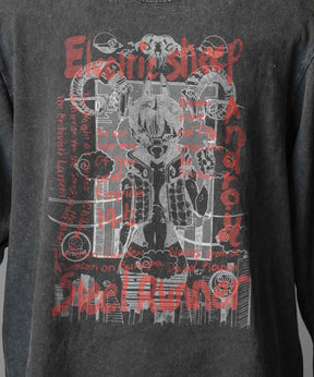 Artist Graphical Embroidery Prime-Over Crew Neck Long Sleeve T-Shirt